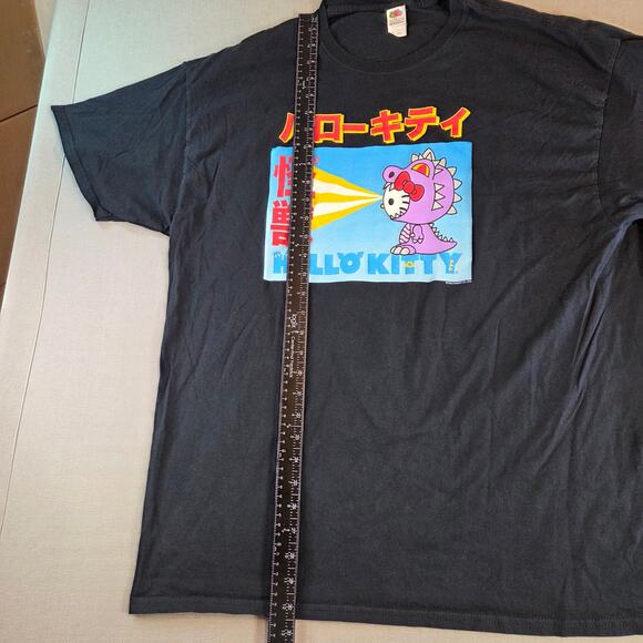 Hello Kitty Kaiju Monster Tee Sanrio Graphic Black XL 2022 - Picture 6 of 9